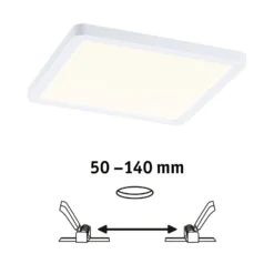 Paulmann LED-Panel Areo 3.000K eckig 17,5 cm weiß