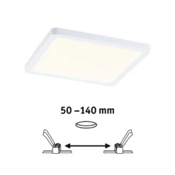 Paulmann LED-Panel Areo 3.000K eckig 17,5 cm weiß