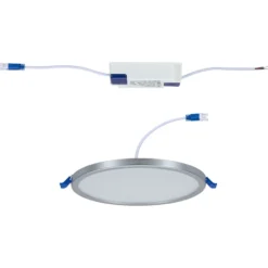 Paulmann LED-Panel Areo 3.000K rund chrom 17,5cm