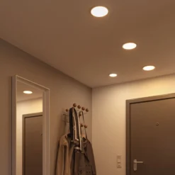 Paulmann LED-Panel Areo 3.000K rund chrom 17,5cm