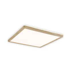 Paulmann LED-Panel Atria Shine 29cm holz IP44 3000K an/aus