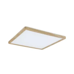 Paulmann LED-Panel Atria Shine 29cm holz IP44 3000K an/aus