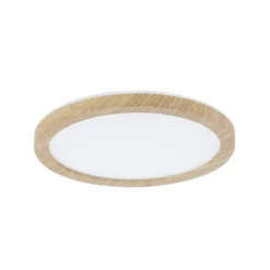 Paulmann LED-Panel Atria Shine Ø19cm holz IP44 3000K an/aus