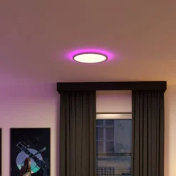 Paulmann LED-Panel Atria Shine, Ø40cm, RGBW, weiß IP20, dim.