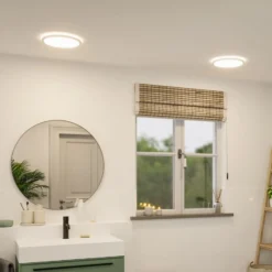 Paulmann LED-Panel Atria Shine, Ø29cm weiß IP44 4000K an/aus