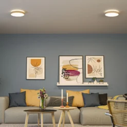 Paulmann LED-Panel Cosara, Ø 30 cm, beige, IP44, 3000K