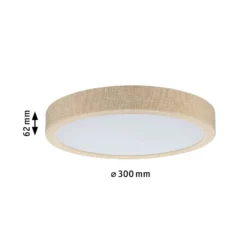 Paulmann LED-Panel Cosara, Ø 30 cm, beige, IP44, 3000K