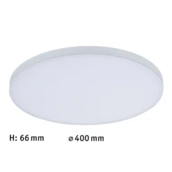 Paulmann LED-Panel Velora, weiß, Ø 40 cm, 3.000 K, Metall