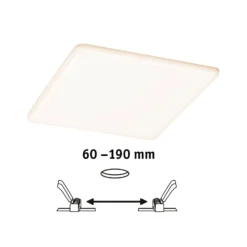 Paulmann LED-Panel Veluna eckig CCT ZigBee 21,5cm