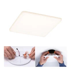 Paulmann LED-Panel Veluna 3.000K eckig 18,5 cm
