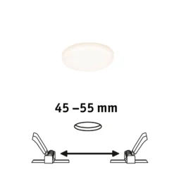 Paulmann LED-Panel Veluna 3.000K rund 7,5cm