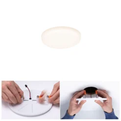 Paulmann LED-Panel Veluna 3.000K rund 7,5cm