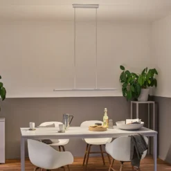 Paulmann LED-Pendelleuchte Lento, chrom, 100cm up/down, dim.