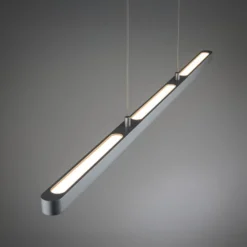 Paulmann LED-Pendelleuchte Lento, chrom, 100cm up/down, dim.