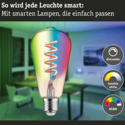 Paulmann LED-Rustika Zigbee E27 6,3W RGBW dim gold