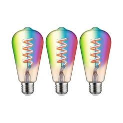 Paulmann LED-Rustika Zigbee E27 6,3W RGBW gold 3er