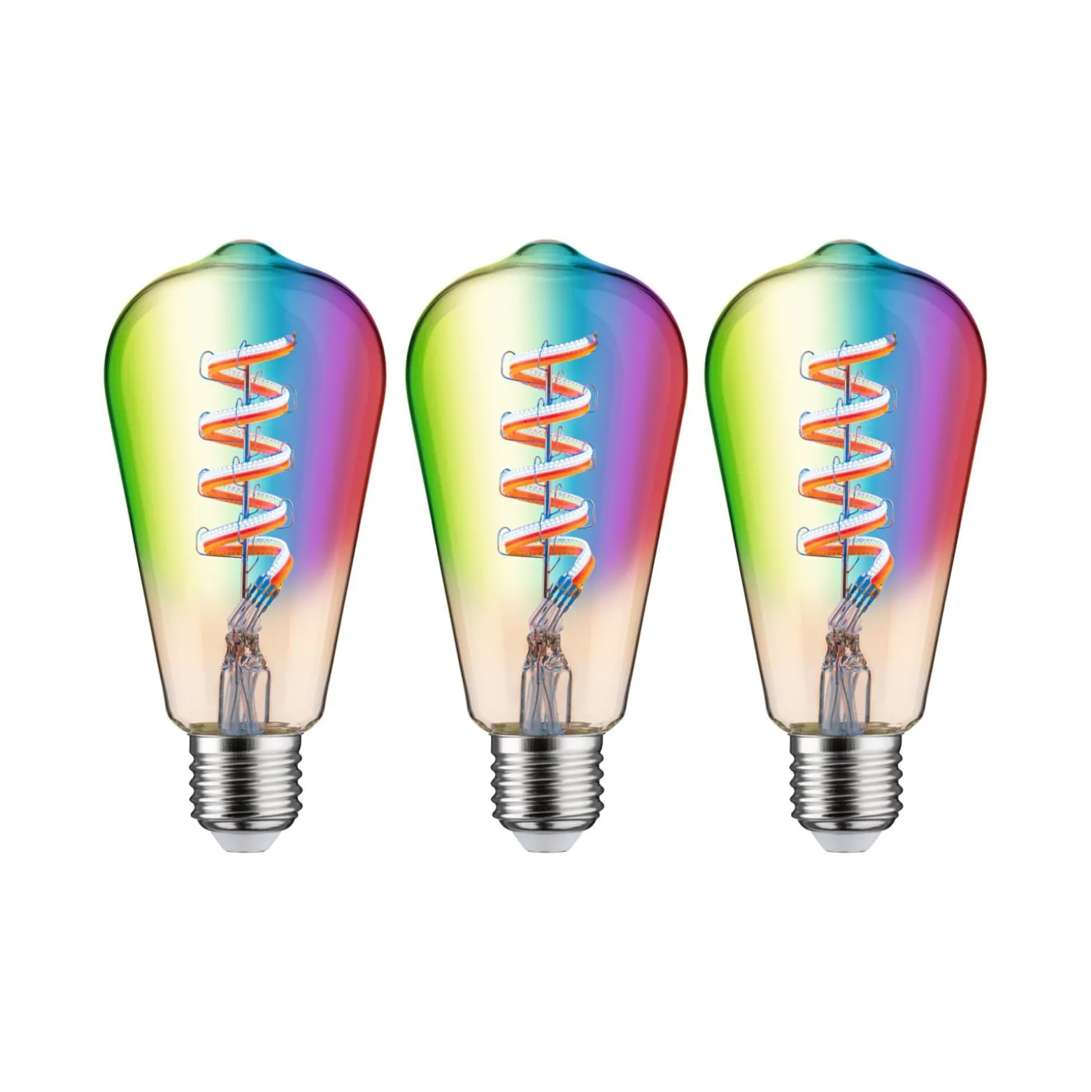 Paulmann LED-Rustika Zigbee E27 6,3W RGBW gold 3er