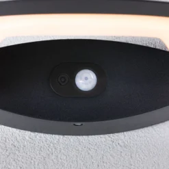 Paulmann LED-Sensor-Außenwandlampe Akena, 2.200 K, anthrazit