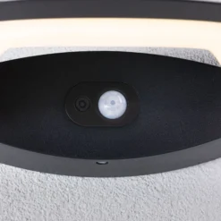 Paulmann LED-Sensor-Außenwandlampe Akena, 3.000 K, anthrazit