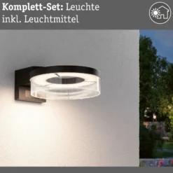 Paulmann LED-Sensor-Außenwandleuchte Capera, anthrazit, IP44