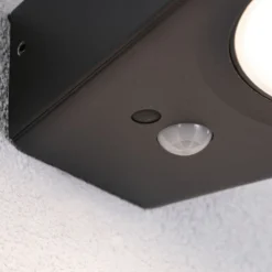 Paulmann LED-Sensor-Wandlampe Silma anthrazit 1-flammig IP44