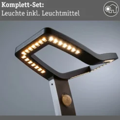 Paulmann LED-Sensor-Wegeleuchte Alara, anthrazit, 67 cm IP44