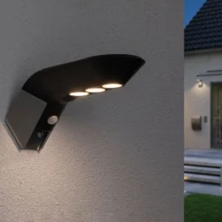 Paulmann LED-Solar-Außenwandlampe Soley anthrazit