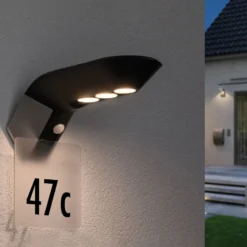 Paulmann LED-Solar-Außenwandlampe Soley anthrazit
