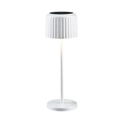 Paulmann LED-Solar-Tischlampe Else, weiß, IP44, dim