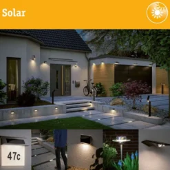 Paulmann LED-Solar-Tischlampe Else, weiß, IP44, dim