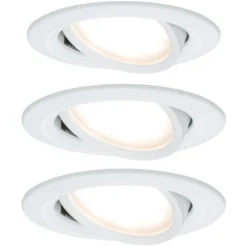 Paulmann LED-Spot Nova Coin 3er alu schwenkbar 2.700 K