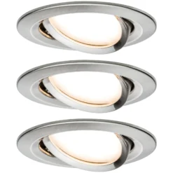 Paulmann LED-Spot Nova Coin 3er eisen schwenkbar 2.700 K