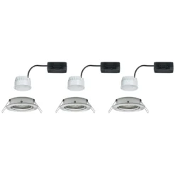 Paulmann LED-Spot Nova Coin 3er eisen schwenkbar 2.700 K