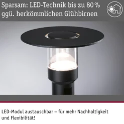 Paulmann LED-Wegeleuchte Sienna, Aluminium, Sensor