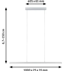 Paulmann Lento LED-Pendel ZigBee CCT dim chrom
