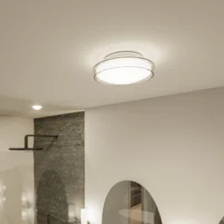 Paulmann Luena LED-Deckenleuchte, IP44, chrom, Ø 25 cm