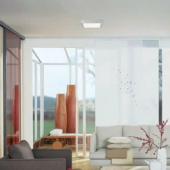 Paulmann Lunar LED-Panel, eckig, chrom, 30x30cm