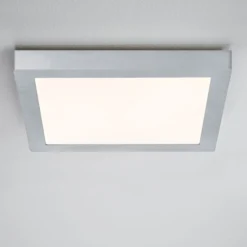 Paulmann Lunar LED-Panel, eckig, chrom, 30x30cm