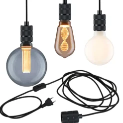 Paulmann Neordic Tilla Hängelampe Stecker schwarz