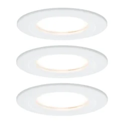 Paulmann Nova LED-Einbauleuchte 3er starr, weiß