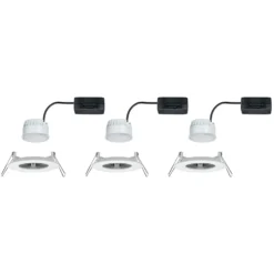 Paulmann Nova LED-Einbauleuchte 3er starr, weiß