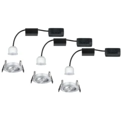 Paulmann Nova mini Einbauspot 3er schwenkbar Alu