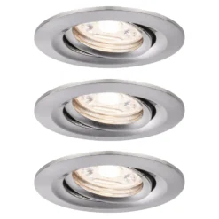 Paulmann Nova mini Einbauspot 3er schwenkbar Eisen