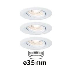 Paulmann Nova mini Einbauspot 3er schwenkbar weiß