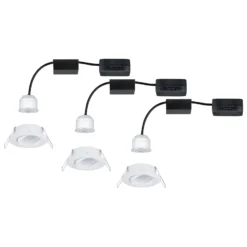 Paulmann Nova mini Einbauspot 3er schwenkbar weiß