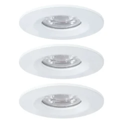 Paulmann Nova mini Einbauspot 3er-Set IP44 weiß