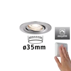 Paulmann Nova mini Plus Einbauspot easydim eisen