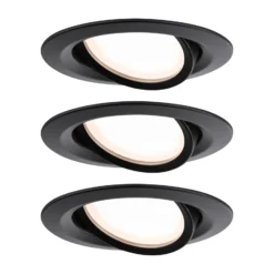 Paulmann Nova Plus Coin 3er IP23 2.700K schwarz