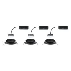 Paulmann Nova Plus Coin 3er IP23 2.700K schwarz