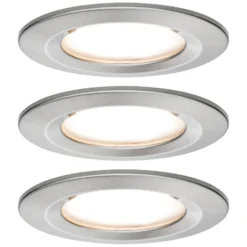 Paulmann Nova Plus Coin starr 3er eisen IP44 2.700K dimmbar